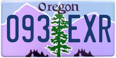 OR license plate 093EXR