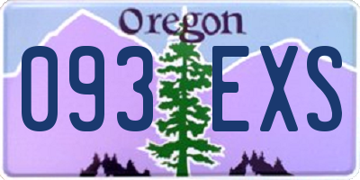 OR license plate 093EXS