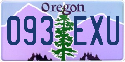 OR license plate 093EXU