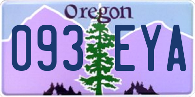 OR license plate 093EYA