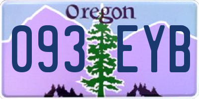 OR license plate 093EYB