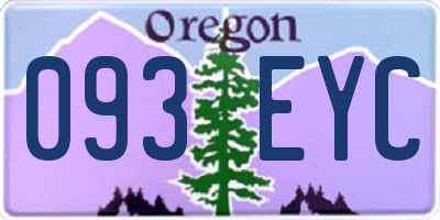 OR license plate 093EYC