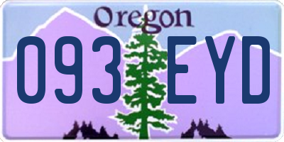 OR license plate 093EYD