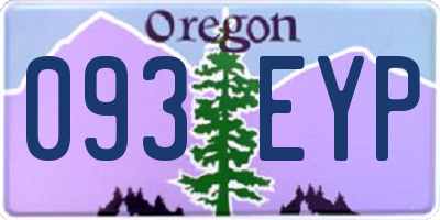 OR license plate 093EYP