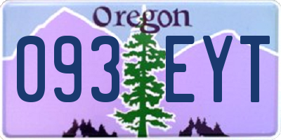 OR license plate 093EYT