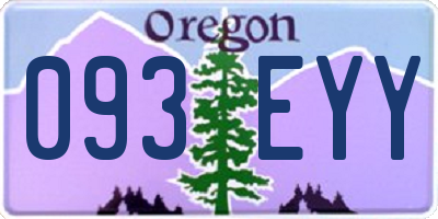 OR license plate 093EYY