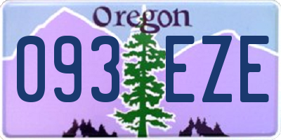 OR license plate 093EZE