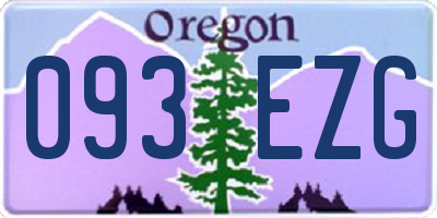 OR license plate 093EZG