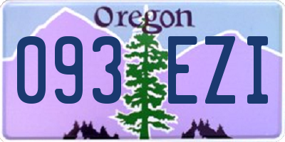 OR license plate 093EZI