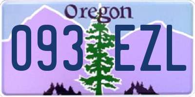 OR license plate 093EZL