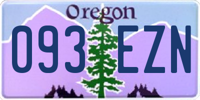OR license plate 093EZN