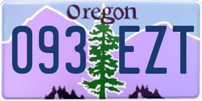 OR license plate 093EZT
