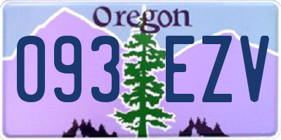 OR license plate 093EZV