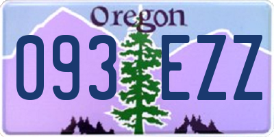 OR license plate 093EZZ