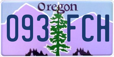 OR license plate 093FCH