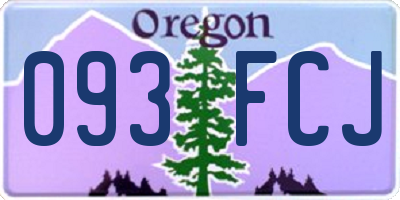 OR license plate 093FCJ