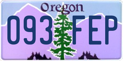 OR license plate 093FEP