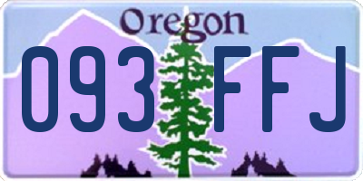 OR license plate 093FFJ