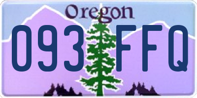 OR license plate 093FFQ