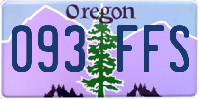 OR license plate 093FFS