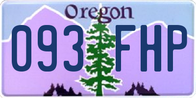OR license plate 093FHP