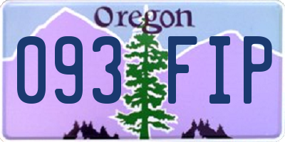OR license plate 093FIP