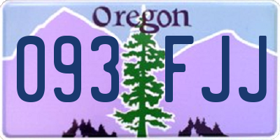 OR license plate 093FJJ