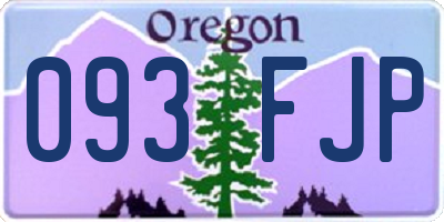 OR license plate 093FJP