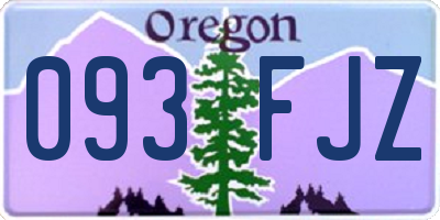 OR license plate 093FJZ