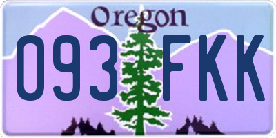 OR license plate 093FKK