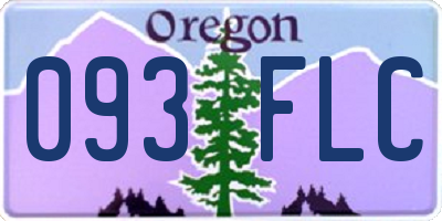 OR license plate 093FLC