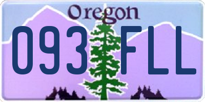 OR license plate 093FLL