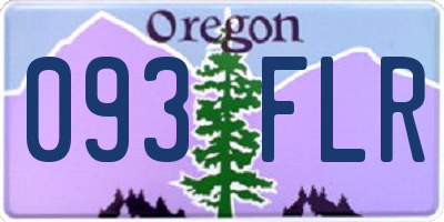 OR license plate 093FLR