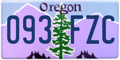 OR license plate 093FZC