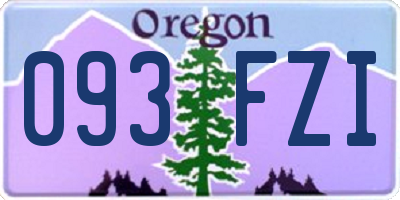 OR license plate 093FZI