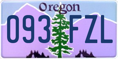 OR license plate 093FZL