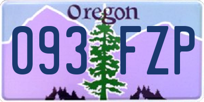 OR license plate 093FZP