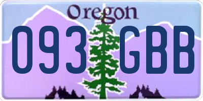 OR license plate 093GBB