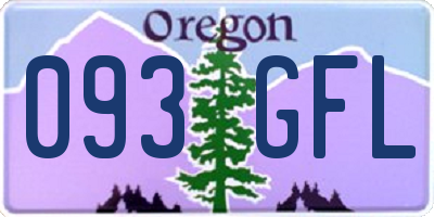 OR license plate 093GFL