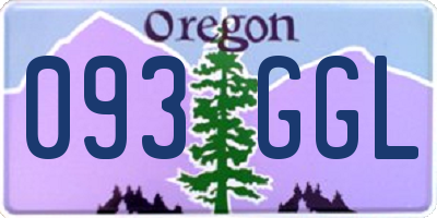 OR license plate 093GGL