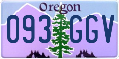 OR license plate 093GGV