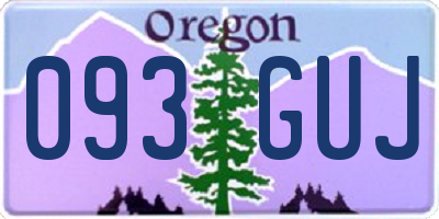 OR license plate 093GUJ