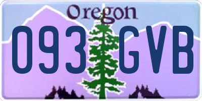 OR license plate 093GVB