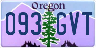 OR license plate 093GVT