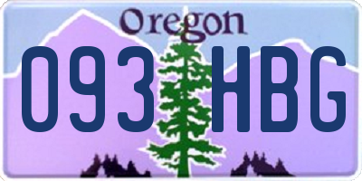 OR license plate 093HBG