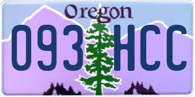 OR license plate 093HCC