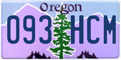 OR license plate 093HCM