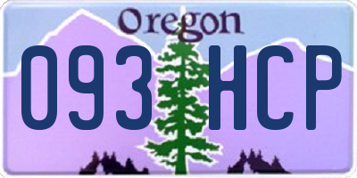 OR license plate 093HCP