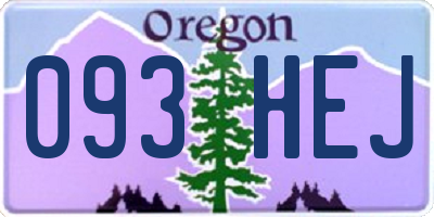 OR license plate 093HEJ