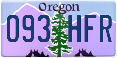 OR license plate 093HFR